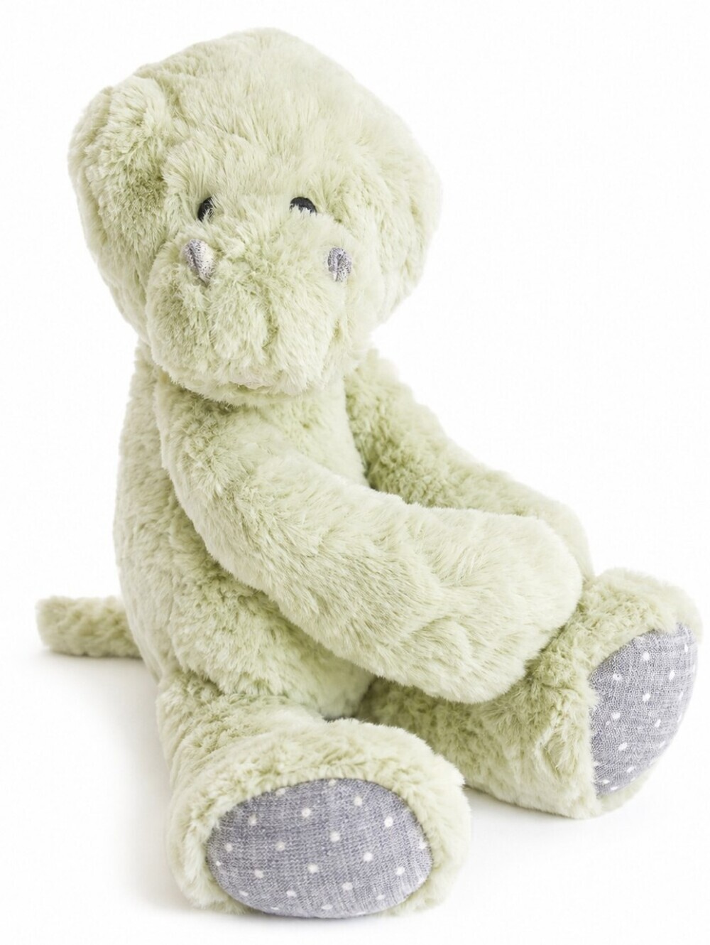 Demdaco Green Alligator Plush Hugging Magnet Hands Baby Toy Collectible Lovey